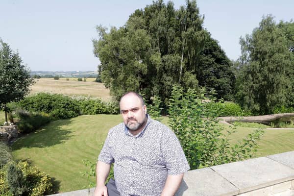 Businessman Dar Shivtiel says mature trees near his home will be felled as part of plans for a massive Amazon warehouse, leaving him facing “a metal-clad square boxy shed”. (Image: Andy Catchpool)