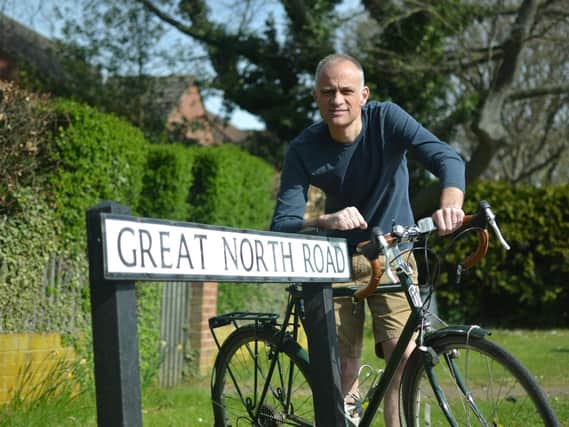 Steve Silk cycled the old Great North Road route in 11 days and has now written a book about the experience.