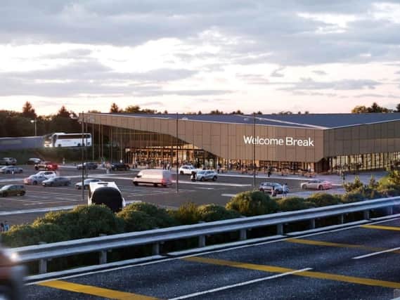 A mock up of how the new service station will look (Pic: Cartwright and Gross Ltd)