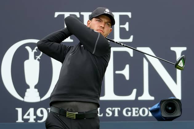 Yorkshireman Sam Bairstow, pictured ahead of the 149th Open at Royal St George's Golf Club earlier this month, will contest the English Men's Amateur Open, held jointly this year by the Moortown and Headingley golf clubs. Picture: Andrew Redington/Getty Images.