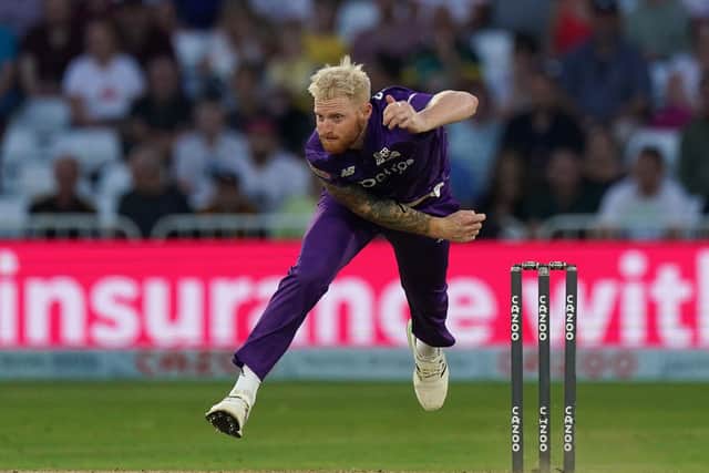Costly: Northern Superchargers' Ben Stokes dropped Alex Hales on the boundary and the Trent Rockets man went on to win the match for his side. Picture: Tim Goode/PA Wire.