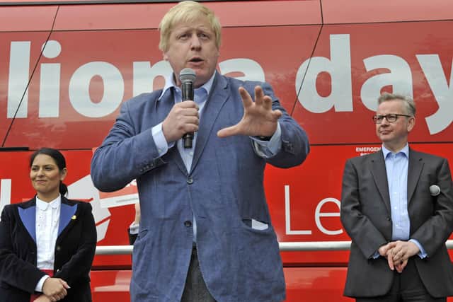 This was Boris Johnson campaigning in the North ahead of the 2016 EU referendum.