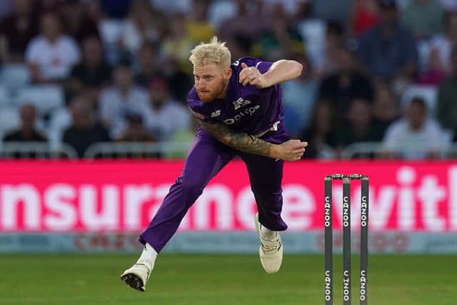 Northern Superchargers' Ben Stokes, in action at Trent Bridge in the narrow defeat to Trent Rockets. Picture: Tim Goode/PA