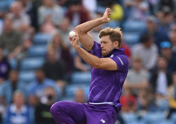 STEPPING UP: Northern Superchargers bowler David Willey. Picture: Stu Forster/Getty Images