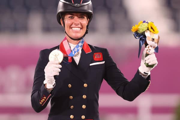 ANOTHER ONE: Charlotte Dujardin became Britain's most decorated female Olympian after winning a bronze medal in dressage. Picture: Getty Images.