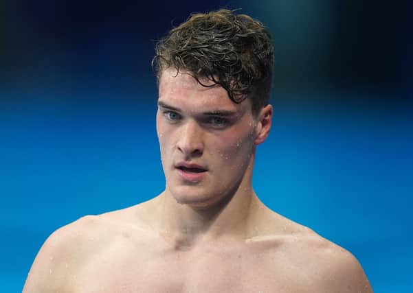 York swimmer James Wilby in action at the Tokyo Olympics.