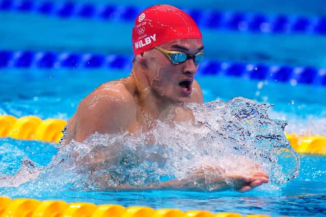 Great Britain's James Wilby in action during the Men's 200m Breaststroke final during the Swimming at the Tokyo Aquatics Centre on the sixth day of the Tokyo 2020 Olympic Games in Japan.