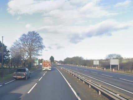 Three men have been taken to hospital following a crash on the A19 near Staddle Bridge in Northallerton which closed the road for a number of hours