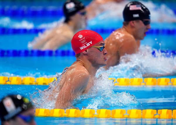 Final attempt: Great Britain's James Wilby in action during the men's 200m breaststroke final.
