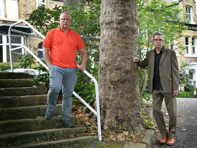 Calvin Payne and Simon Crump have written a book about the campaign to save Sheffield's street trees. Picture: Jonathan Gawthorpe