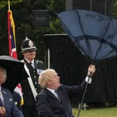 Prime Minister Boris Johnson attends the unveiling of the UK Police Memorial at the National Memorial Arboretum at Alrewas, Staffordshire.