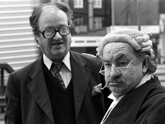 John Mortimer, the playwright Q.C., and author of "Rumpole of the Bailey", who was portrayed by actor Leo McKern (right) pictured in 1978. Picture: PA Wire