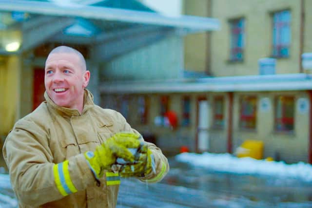 Shane Byrne, crew commander with Green Watch at Huddersfield fire station.