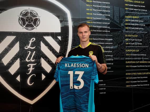 NEW ARRIVAL: Kristoffer Klaesson has joined Leeds United on a four-year deal. Picture: Leeds United Football Club.