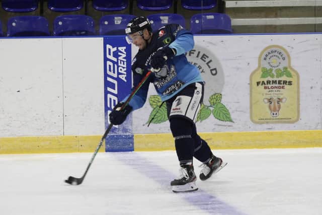 Jason Hewitt will be back in Sheffield Steeldogs' colurs for the 2021-22 season. Picture courtesy of Cerys Molloy.
