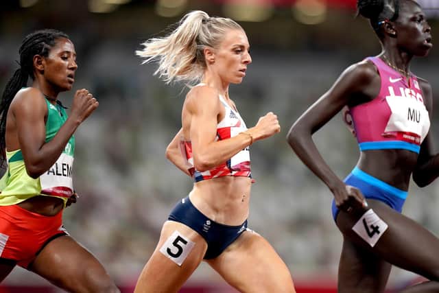 Great Britain's Alexandra Bell in action during the second 800m semi final at the Olympic Stadium. Picture: Joe Giddens/PA