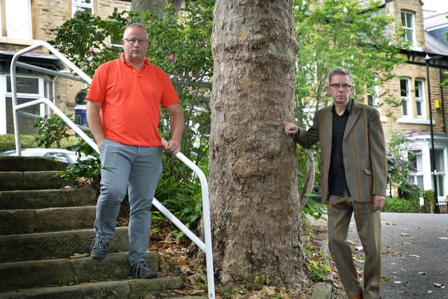 Tree campaigners Calvin Payne (left) and Simon Crump have jointly written a book about the Sheffield tree debacle and their role as frontline protesters. They have spoken to around 100 other people involved in the campaign to tell the story of how it unfolded.