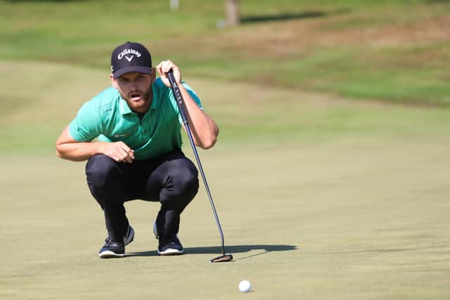 England's Daniel Gavins rolled in tow putts in excess of 60 feet on day four of the ISPS Handa World Invitational at Galgorm Castle Golf Club. (Picture: Peter Morrison/PA Wire)