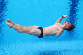 Jack Laugher of Team GB competes in the 3m Springboard preliminary round on day 10 of the Tokyo 2020 Olympic Games. Picture: Getty Images