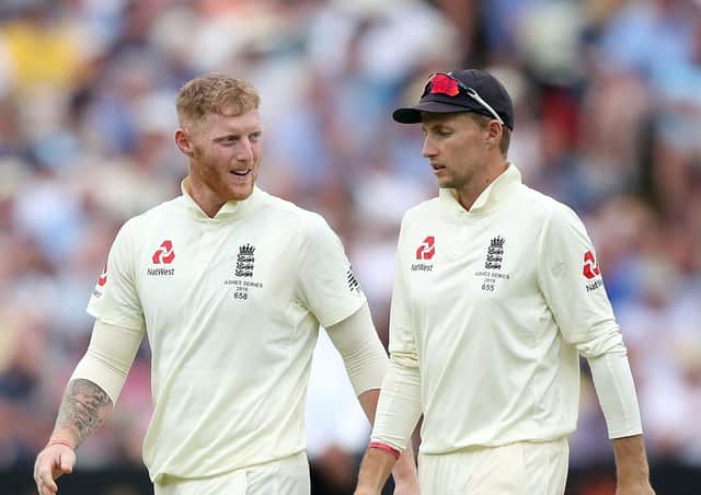 Concerned: England captain Joe Root, right, says he fully supports his friedn Ben Stokes' decision to take a break from the game. Picture: Nick Potts/PA Wire.