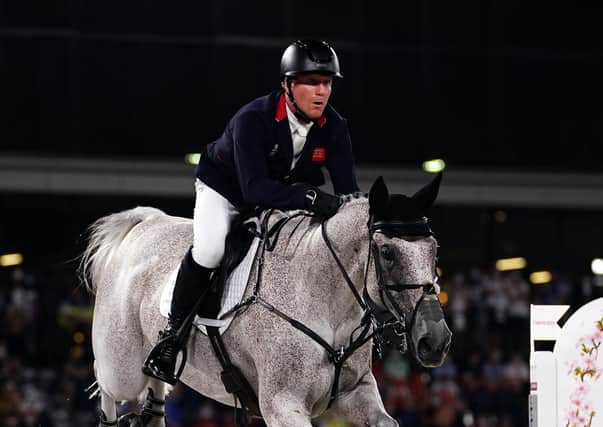 Jumping standard: Great Britain’s Yorkshire-born world No 1 Oliver Townend riding Ballaghmor Class during the eventing at Equestrian Park in Tokyo yesterday. Townend added Olympic gold to his long list of accomplishments. (Picture: Adam Davy/PA Wire)