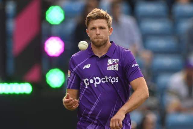 Superchargers bowler David Willey. (Photo by Stu Forster/Getty Images)
