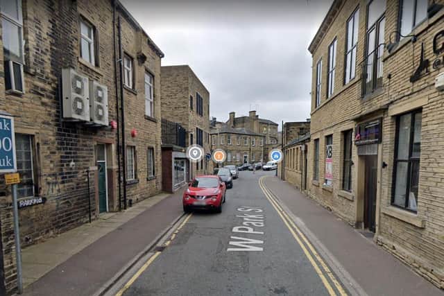 The incident happened on this street in Brighouse