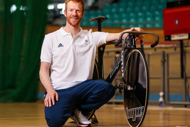 One man and his bike - Ed Clancy of Great Britain. (Picture: Barrington Coombs/Getty Images for British Olympic Association)