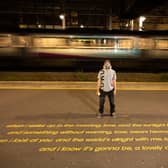 Artist Akse unveils new artwork at Huddersfield Railway Station after it was commissioned by TransPennine Express