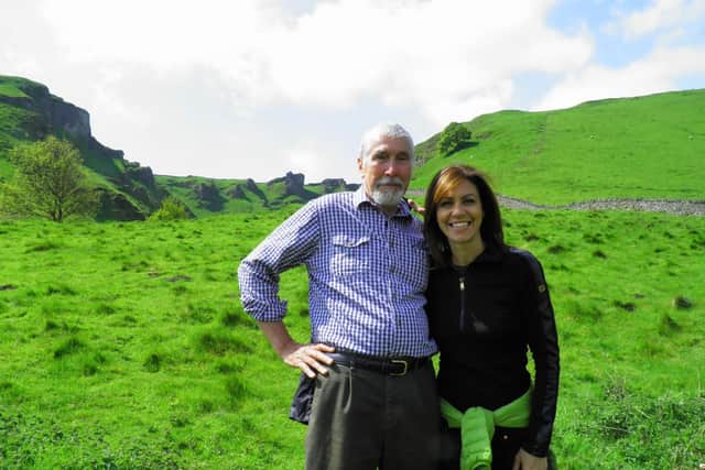 Julia with her father, Michael, who got her into walking in the countryside.