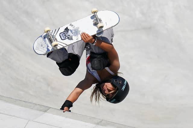 This was 13-year-old skateboarder Sky Brown winning a breathtaking Olympic bronze medal yesterday.