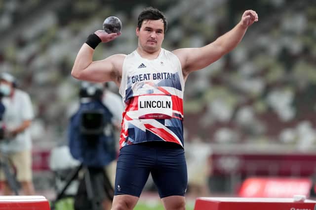 York's Scott Lincoln in the Mens Shot put qualification at Tokyo 2020 (Picture: PA)