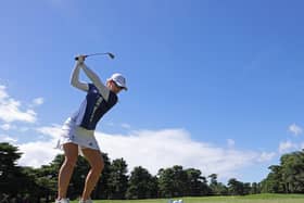 Yorkshire's Jodi Ewart Shadoff of Team Great Britain during a practice at Kasumigaseki Country Club. (Photo by Chris Trotman/Getty Images)