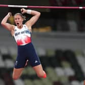 Great Britain's Holly Bradshaw in the Women's Pole Vault Final (Picture: PA)