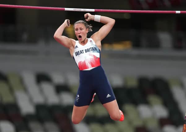 Great Britain's Holly Bradshaw in the Women's Pole Vault Final (Picture: PA)