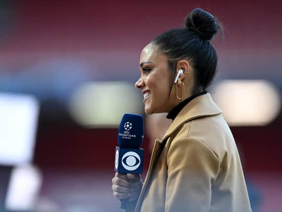 Footballer turned sports presenter and pundit Alex Scott. Photo by Shaun Botterill/Getty Images.