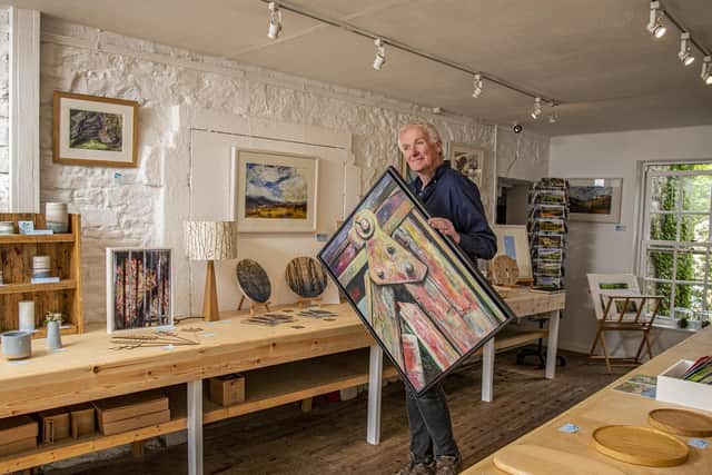 The traditional gift shop has been transformed into an art gallery and workshop space