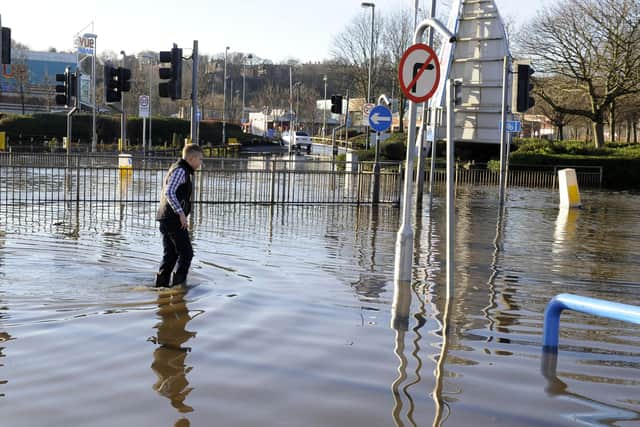 This was the impact of the floods in Kirkstall, part of the Leeds West constituency of Rachel Reeves, in December 2015.