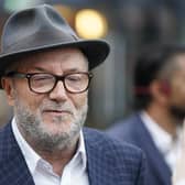 George Galloway after Kim Leadbeater won the Batley and Spen by-election to represent the seat previously held by her sister Jo Cox, who was murdered in the constituency in 2016