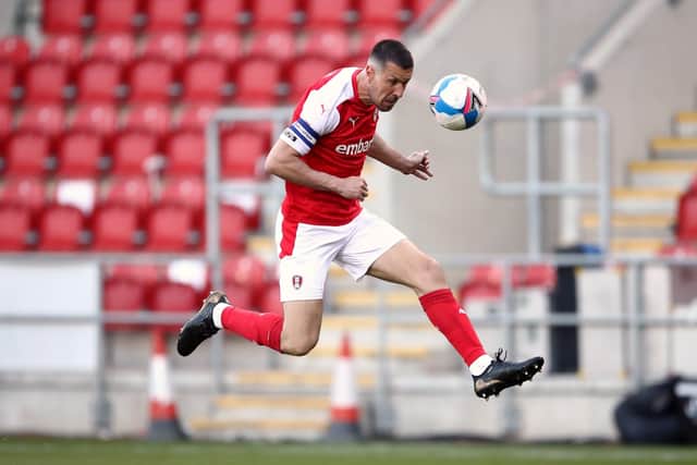 Determined: Rotherham United's Richard Wood is out to prove the Millers can bounce back agsain. Picture: PA