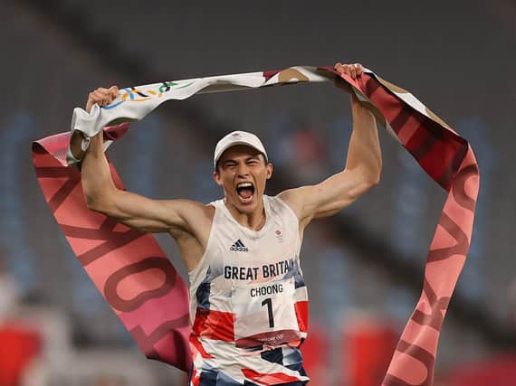 GOLD MEDAL: For Great Britain's Joe Choong. Picture: Getty Images.