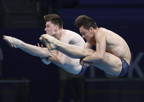 Tom Daley and Leeds's Matty Lee of Team Great Britain won gold in the 10m synchro. (Picture: Jean Catuffe/Getty Images)