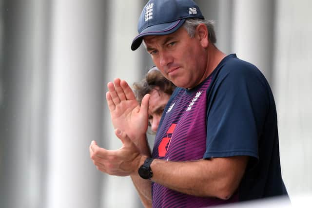 Warning shot: England's head coach Chris Silverwood. Picture:  Stu Forster/PA Wire.