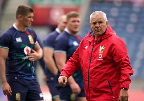 WARREN GATLAND: Future as British and Irish Lions coach remains unclear as he heads back to New Zealand. Picture: Andrew Milligan/PA