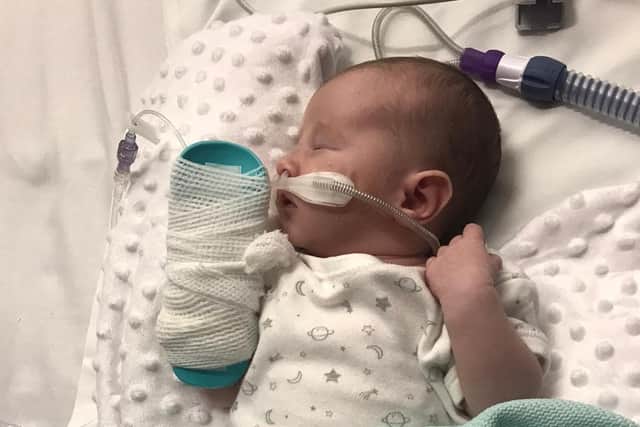 Matilda Merriman needed life-saving treatment when she was just ten days old
