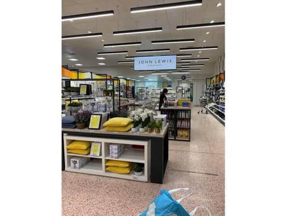 The new area in Waitrose is an attempt to look like a John Lewis store, a Star reader claims.