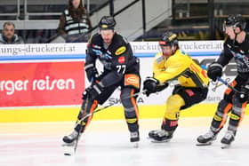 NEW FACE: Keaton Ellerby, in action for Dornbirn EC against Vienna Capitals in January 2020. Picture: Robert Broger/SEPA.Media /Getty Images