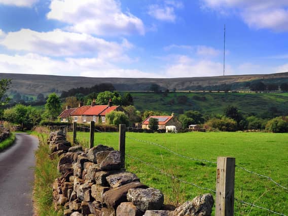 The mast on Bilsdale Moor near Helmsley