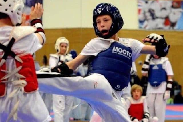 Bradly showed a natural talent for taekwondo from a young age.