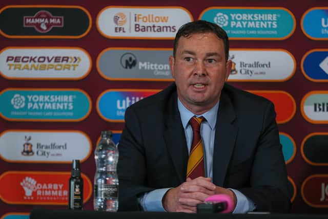Chance: Bantams manager Derek Adams says there's little point including youngsters in the squad of they don't get a chance to play.